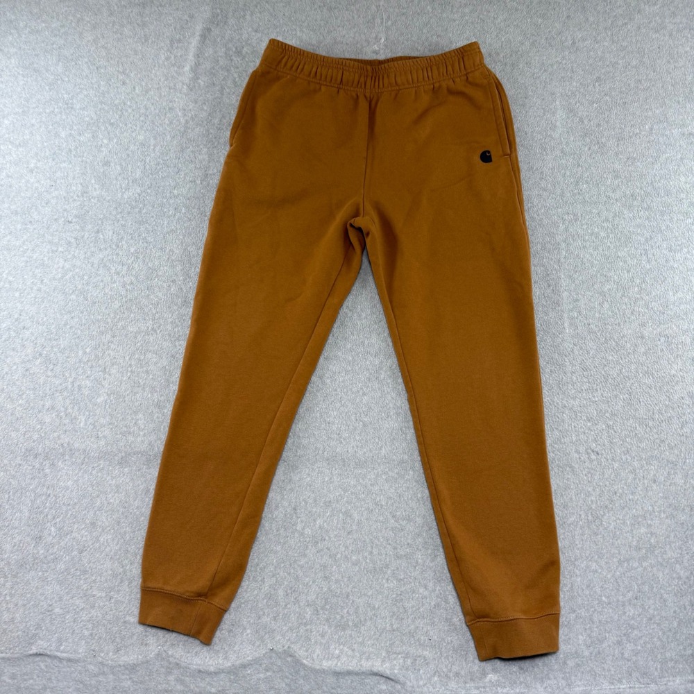 Carhartt Sweatpants Mens Medium Brown Loose Fit Fleece Joggers 105307 BRN